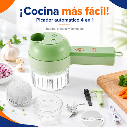 Picador de cocina 4 en 1 | Cocina rápido y sin ensuciar