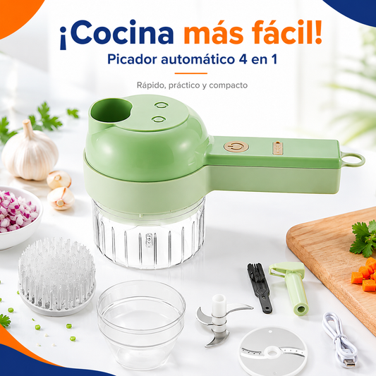 Picador de cocina 4 en 1 | Cocina rápido y sin ensuciar